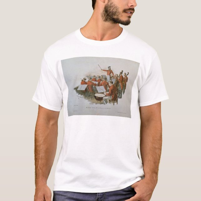 Camiseta La orquesta de Juan Strauss en una bola de la (Anverso)