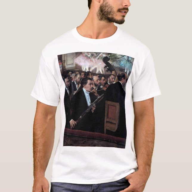 Camiseta La orquesta de la ópera, Edgar Degas (Anverso)