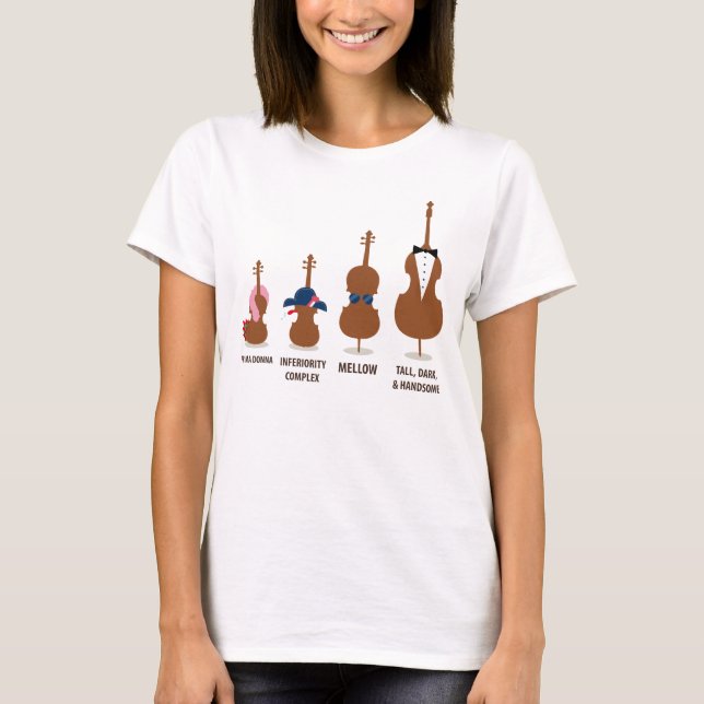 Camiseta La orquesta divertida ata los instrumentos (Anverso)