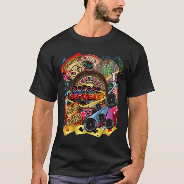 Camiseta La oscuridad de los hombres de fiesta de Vegas (Anverso)