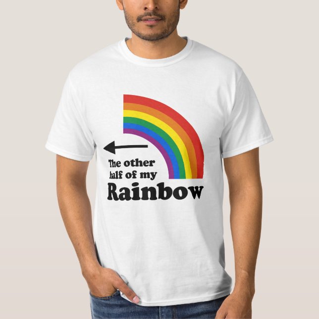 Camiseta La otra mitad de mi arcoíris (derecha) (Anverso)