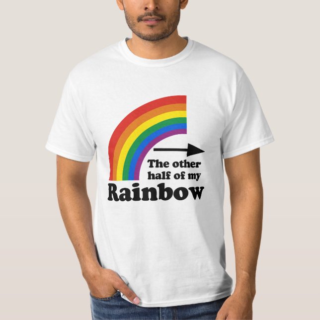 Camiseta La otra mitad de mi arcoíris (Izquierda) (Anverso)