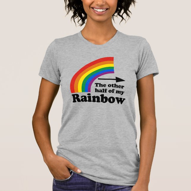 Camiseta La otra mitad de mi arcoíris (Izquierda) (Anverso)