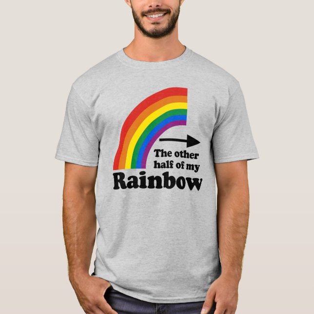 Camiseta La otra mitad de mi arcoíris (Izquierda) (Anverso)