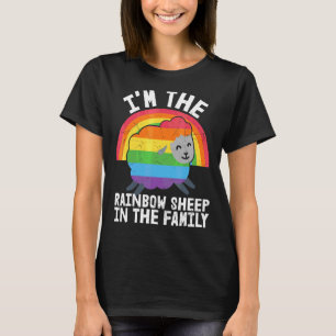 Camiseta La oveja arcoiris en la familia Orgullosa Lesbiana