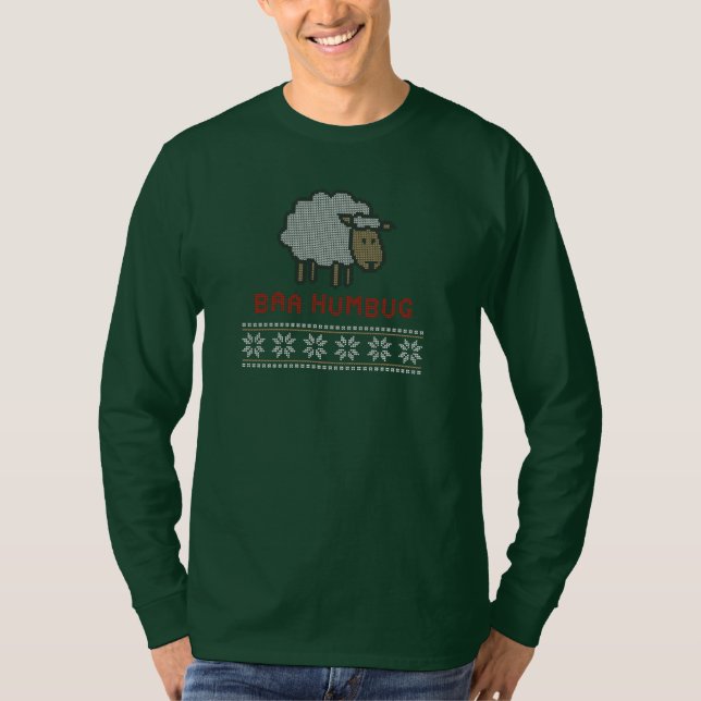 Camiseta La oveja del Baa Humbug Navidad (Anverso)