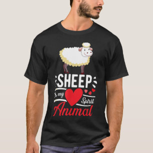Camiseta La oveja es mi espíritu amor animal amor lindo, la