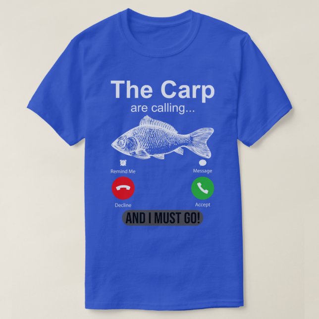 Camiseta La p está llamando y debo ir divertida pescando (Diseño del anverso)