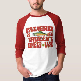 Camiseta La paciencia es el señuelo más fino del pescador