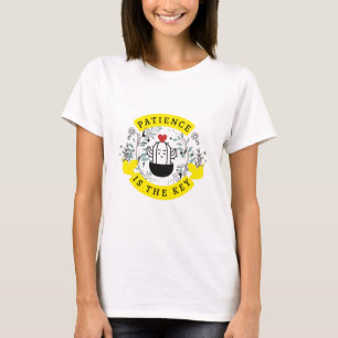 Camiseta La paciencia es la clave coloreada y las mujeres B