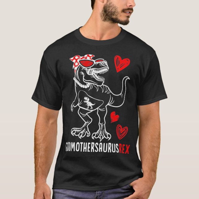 Camiseta La padrina Saurus Godmaternal saurus Dinosaur Gift (Anverso)