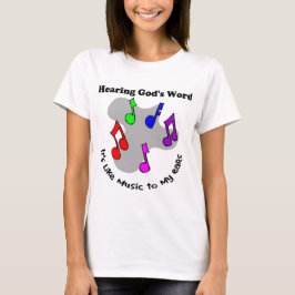Camiseta La palabra de dios es como música