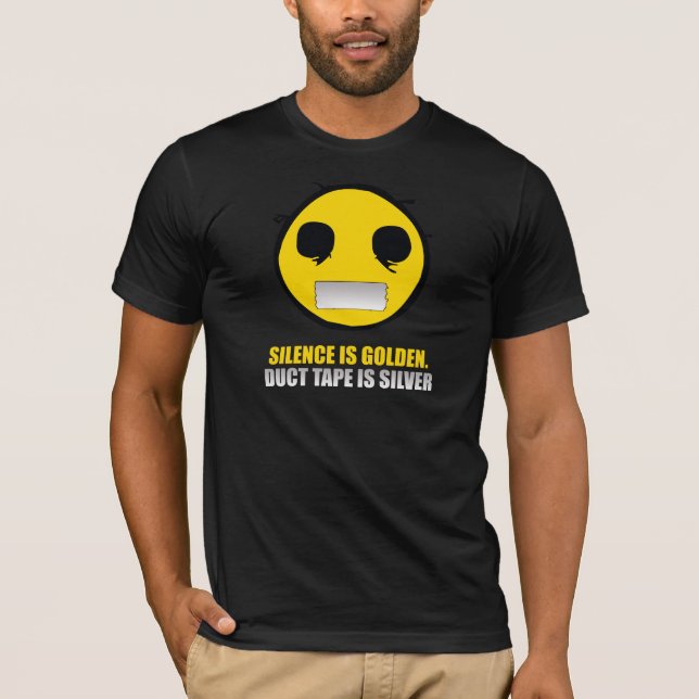 CAMISETA LA PALABRA ES PLATA Y EL SILENCIO ORO (Anverso)