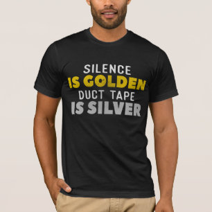 Camiseta La palabra es plata y el silencio oro la cinta