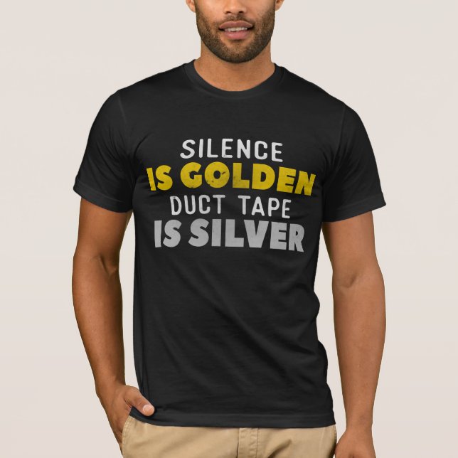 Camiseta La palabra es plata y el silencio oro la cinta (Anverso)