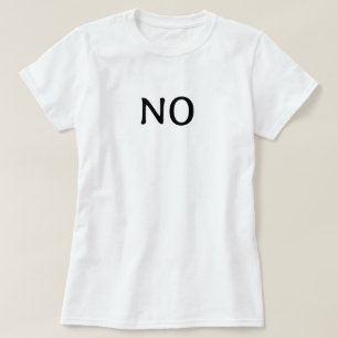 Camiseta La Palabra No Declaración Minimalista Simple Texto