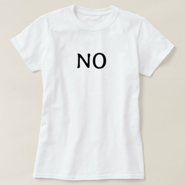 Camiseta La Palabra No Texto Minimalista Simple (Diseño del anverso)