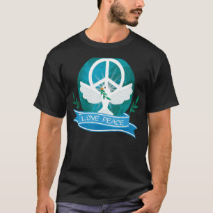 Camiseta La Paloma Ama La Paz Presenta Amor En Lugar De Dis
