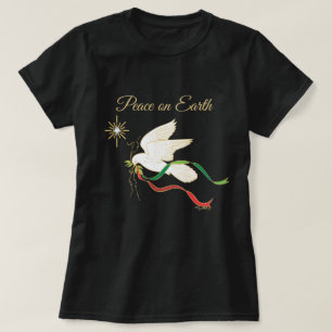 Camiseta La paloma blanca difunde la paz en la tierra