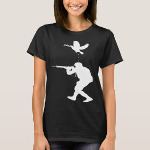 Camiseta La paloma de la paz contra la paz de los soldados