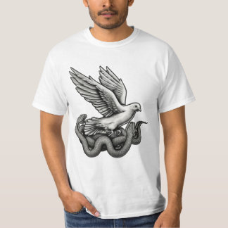 Camiseta La paloma del vuelo de la libertad surge del tatua