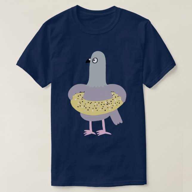 Camiseta La paloma en un todo Bagel (Diseño del anverso)