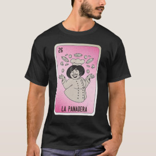 Camiseta La Panadera Tarjetas de Bingo de jerga mexicana