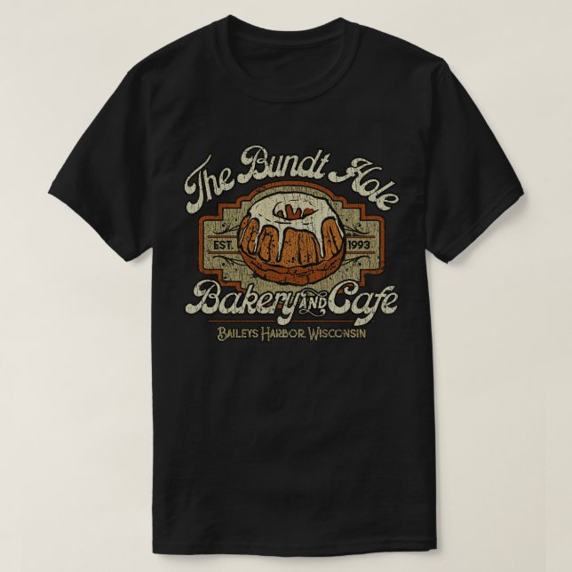 Camiseta La panadería Bundt Hole y la Caf 1993 (Diseño del anverso)