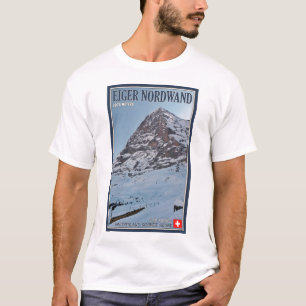 Camiseta La pared del norte del Eiger