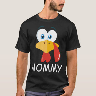 Camiseta la pareja de la familia mommy turkey