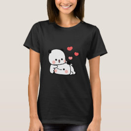 Camiseta La pareja de osos pandas, los abrazos de los bubu