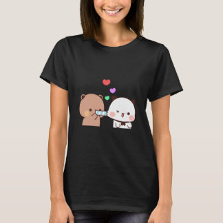Camiseta La pareja de osos pandas, los abrazos de los bubu