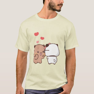 Camiseta La pareja de osos pandas, los abrazos de los bubu