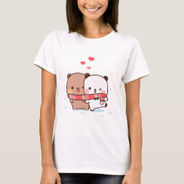 Camiseta La pareja de osos pandas, los abrazos de los bubu