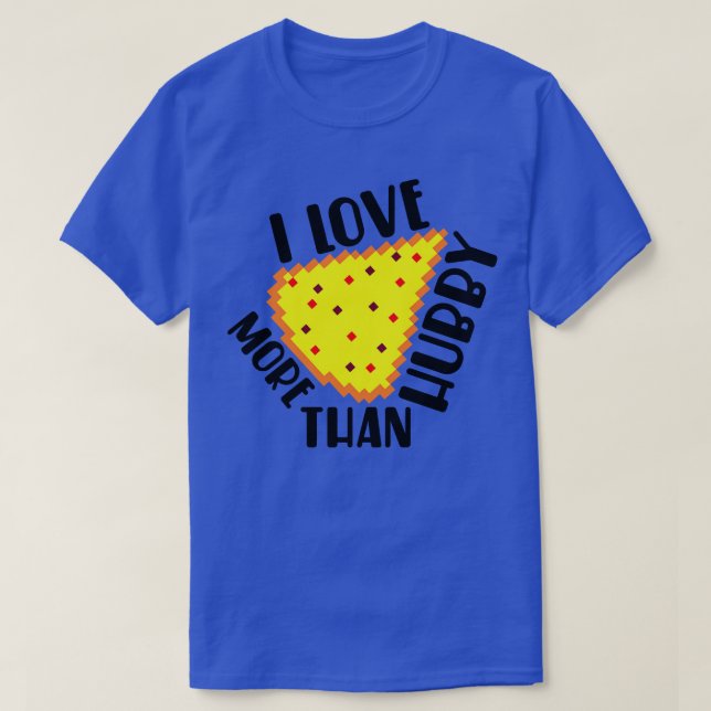 Camiseta La pareja de pizza ama bien (Diseño del anverso)