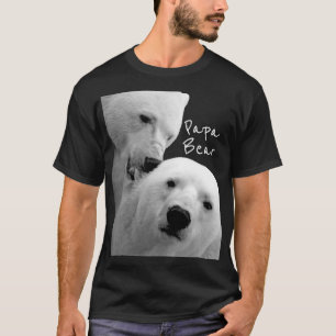 Camiseta La pareja del oso polar ártico ama la ternura pasi