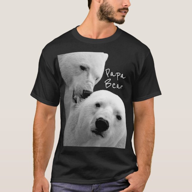 Camiseta La pareja del oso polar ártico ama la ternura pasi (Anverso)