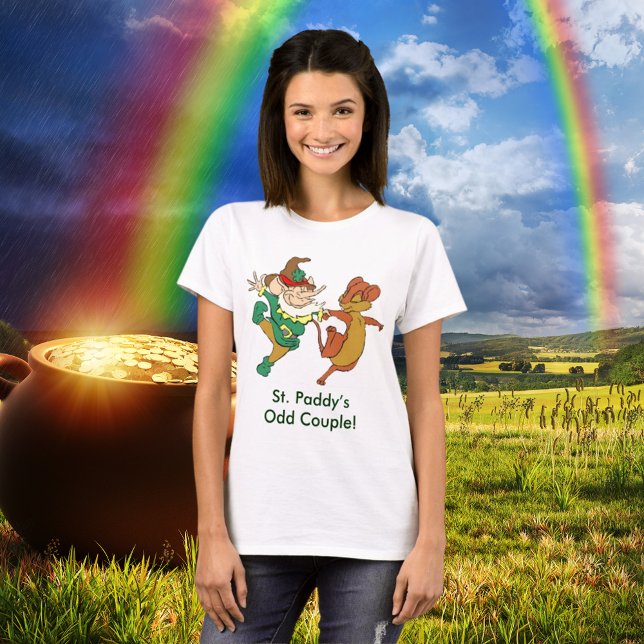 Camiseta La pareja extraña de St. Paddy (St. Paddy’s Odd Couple T-Shirt)