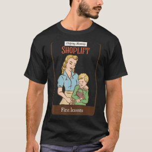 Camiseta La parodia de la retro de cosecha de la mami