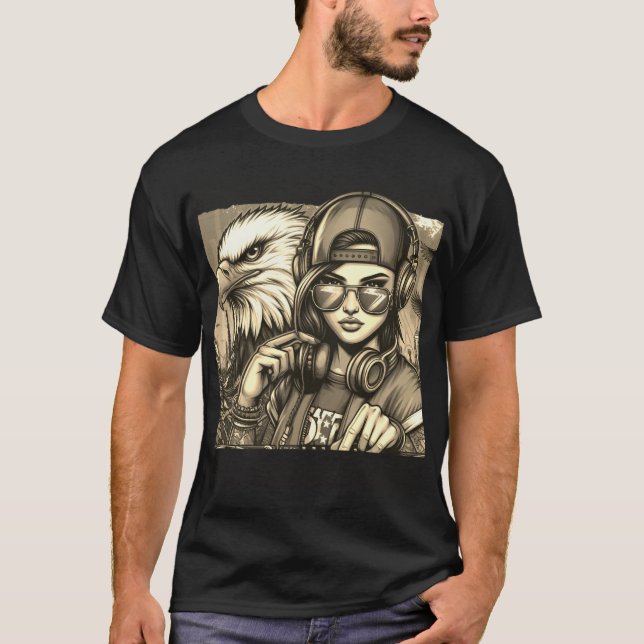 Camiseta La parrilla urbana se encuentra con un foco feroz  (Anverso)