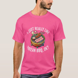 Camiseta La parrillada coreana de carne de parrillada diver