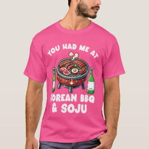 Camiseta La parrillada coreana de carne de parrillada diver
