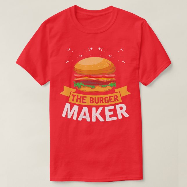Camiseta La parrillada de hamburguesas Cheeseburger Fast Fo (Diseño del anverso)