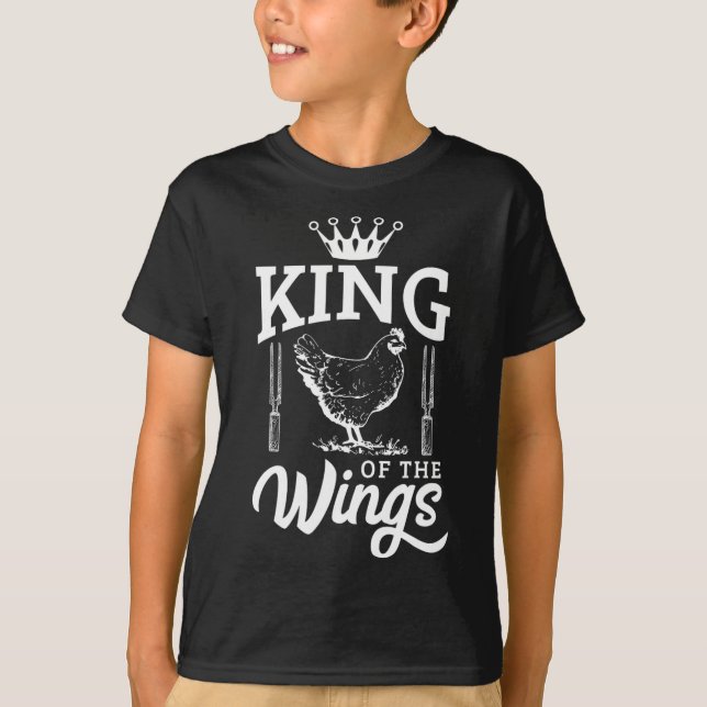 Camiseta La Parrillada De Pollos De Pollo De Rey De Las Ala (Anverso)