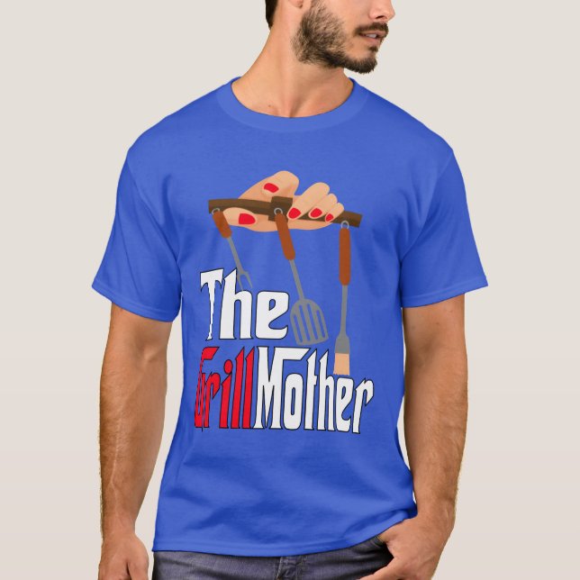 Camiseta LA PARRILLERA Mujer parrilla BBQ divertida mamá ma (Anverso)