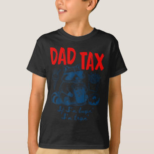 Camiseta La parte del papá si compra tratando de mapache Dí