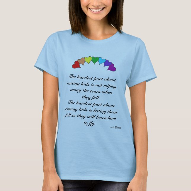 Camiseta La parte más dura sobre el aumento de niños (Anverso)