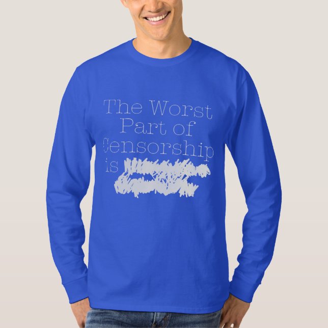 Camiseta la parte peor de censura (Anverso)