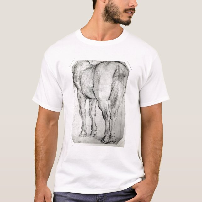 Camiseta La parte posterior del caballo (Anverso)