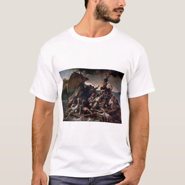 Camiseta La parte trasera de la Medusa, Theodore Gericault (Anverso)